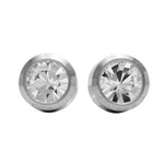 Load image into Gallery viewer, 3MM Cubic Zirconia Bezel Allergy-free Stainless Steel Ear Piercing Stud