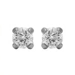 Load image into Gallery viewer, 4MM Cubic Zirconia Allergy-Free Stainless Steel (Self Piercer) Ear Stud
