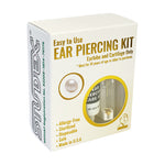 Load image into Gallery viewer, 3MM White Pearl 24K Pure Gold Plated (Self Piercer) Ear Stud