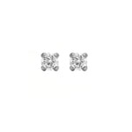 Load image into Gallery viewer, 2MM Cubic Zirconia Allergy-free Stainless Steel (Self Piercer) Ear Stud