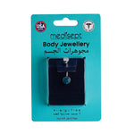 تحميل الصورة إلى عارض المعرض، مجوهرات الجسم جوهرة واحدة من الفولاذ المقاوم للصدأ 14 جرام 10 مم مسمار البطن