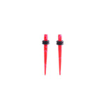 Load image into Gallery viewer, Body Jewellery Acrylic Taper Red 2-Pk Surgical Steel 6G Earring