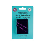 Load image into Gallery viewer, Body Jewellery Acrylic Taper Purple 2-Pk Surgical Steel 6G Earring