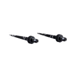 Load image into Gallery viewer, Body Jewellery Acrylic Taper Black 2-Pk Surgical Steel 6G Earring