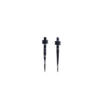 Load image into Gallery viewer, Body Jewellery Acrylic Taper Black 2-Pk Surgical Steel 6G Earring