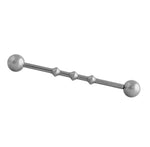 Load image into Gallery viewer, Body Jewellery Long Barbell W/3 Humps Earring