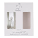 تحميل الصورة إلى عارض المعرض، قرط أذن للرجال مصنوع من الفولاذ المقاوم للصدأ المقاوم للحساسية ومرصع بالزركونيا المكعبة مقاس 3 مم (أقراط مفردة)