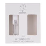 تحميل الصورة إلى عارض المعرض، قرط أذن للرجال من الفولاذ المقاوم للصدأ المقاوم للحساسية (مسامير فردية) مرصع بالزركونيا المكعبة مقاس 4 مم