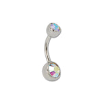 Load image into Gallery viewer, Ab Crystal Banana Bars Professional Belly Piercing Kit
