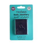 Load image into Gallery viewer, Body Jewellery Nose Screw Ab Crystal/Emerald/Aqua 20G 1MM Stainless Steel Nose Stud