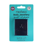 Load image into Gallery viewer, Body Jewellery Jewel Nose 3 PK Ab Assorted Colors 20G 1MM Stainless Steel Nose Stud