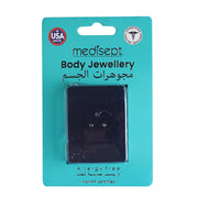 Body Jewellery Nose Screw Star/ Nose Bone Aqua/Crystal 20G 1MM Stainless Steel Nose Stud