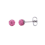 Load image into Gallery viewer, 4.5MM Fireball Rose Allergy-free Stainless Steel Ear Studs