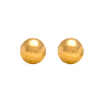 تحميل الصورة إلى عارض المعرض، أقراط أذن مطلية بالذهب الخالص عيار 24 قيراطًا على شكل كرة مقاس 3 مم