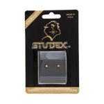 تحميل الصورة إلى عارض المعرض، أقراط أذن مطلية بالذهب الخالص عيار 24 قيراطًا على شكل كرة مقاس 3 مم