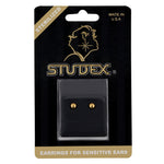 Load image into Gallery viewer, 4MM Ball 24K Pure Gold Plated Ear Studs