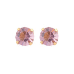 Load image into Gallery viewer, 5MM June Alexandrite 24K Pure Gold Plated Ear Studs