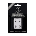 Load image into Gallery viewer, 3MM Black Onyx Bezel 24K Pure Gold Plated Ear Studs