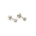 تحميل الصورة إلى عارض المعرض، 3MM Flower Studs Allergy-free Stainless Steel Ear Studs