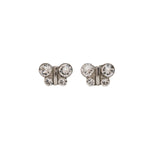 Load image into Gallery viewer, April Crystal Butterfly Shape Allergy-Free Stainless Steel Ear Studs