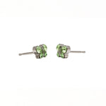 Load image into Gallery viewer, August Peridot Butterfly Shape Allergy-Free Stainless Steel Ear Studs