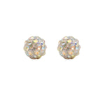 تحميل الصورة إلى عارض المعرض، 4.5MM Fireball - Ab Crystal أقراط أذن من الفولاذ المقاوم للصدأ خالية من الحساسية