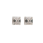 Load image into Gallery viewer, 6X6MM Austrian Crystal Square 24K Pure Gold Plated Ear Studs