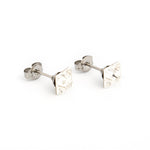 Load image into Gallery viewer, 6MM Crystal Square Allergy-Free Stainless Steel Ear Studs