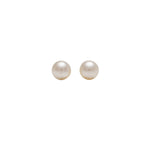 Load image into Gallery viewer, 3MM White Pearl 24K Pure Gold Plated Ear Studs