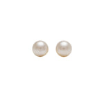 Load image into Gallery viewer, 4MM White Pearl 24K Pure Gold Plated Ear Studs