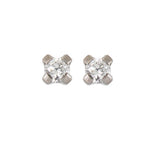 Load image into Gallery viewer, 2MM Cubic Zirconia Allergy-Free Stainless Steel Ear Studs
