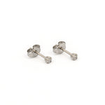 Load image into Gallery viewer, 2MM Cubic Zirconia Allergy-Free Stainless Steel Ear Studs