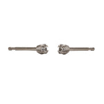 Load image into Gallery viewer, 2MM Cubic Zirconia Allergy-Free Stainless Steel Ear Studs
