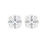 Load image into Gallery viewer, 4MM Cubic Zirconia Princess Cut Allergy-Free Stainless Steel Ear Studs