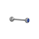 Load image into Gallery viewer, Body Jewellery Sapphire Stainless Steel 14G 5/8 Tongue Studs