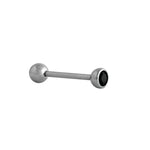 Load image into Gallery viewer, Body Jewellery Barbell Black Diamond Stainless Steel 14G 5/8 Tongue Studs