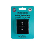 Load image into Gallery viewer, Body Jewellery Barbell Black Diamond Stainless Steel 14G 5/8 Tongue Studs
