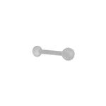 Load image into Gallery viewer, Body Jewellery Polycarbonate Barbell Retainer 14G 5/8 Tongue Studs