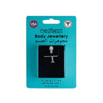 Load image into Gallery viewer, Body Jewellery Polycarbonate Barbell Retainer 14G 5/8 Tongue Studs