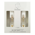 Load image into Gallery viewer, 3MM Pink Cubic Zirconia 24K Pure Gold Plated Ear Piercing Stud
