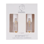 Load image into Gallery viewer, 3MM April Crystal 24K Pure Gold Plated Ear Piercing Stud
