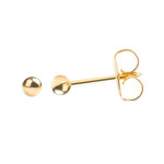Load image into Gallery viewer, 4MM Ball 24K Pure Gold Plated (Self Piercer) Ear Stud
