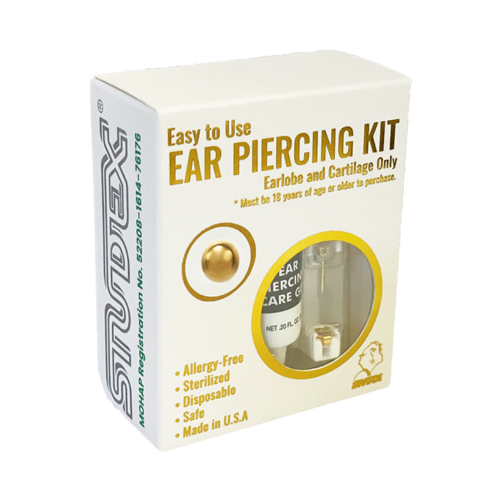 4MM Ball 24K Pure Gold Plated (Self Piercer) Ear Stud