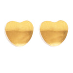 Load image into Gallery viewer, 4MM Heart 24K Pure Gold Plated Ear Piercing Stud
