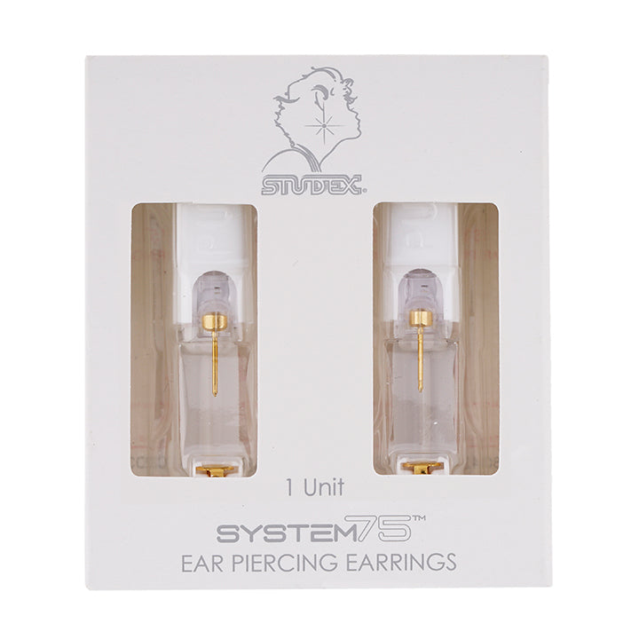 4MM Heart 24K Pure Gold Plated Ear Piercing Stud