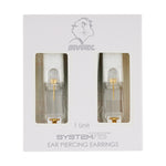 Load image into Gallery viewer, 4MM Starlite April Crystal 24K Pure Gold Plated Ear Piercing Stud
