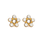 Load image into Gallery viewer, April Crystal 24K Pure Gold Plated Ear Piercing Stud
