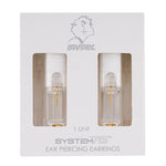 Load image into Gallery viewer, April Crystal 24K Pure Gold Plated Ear Piercing Stud

