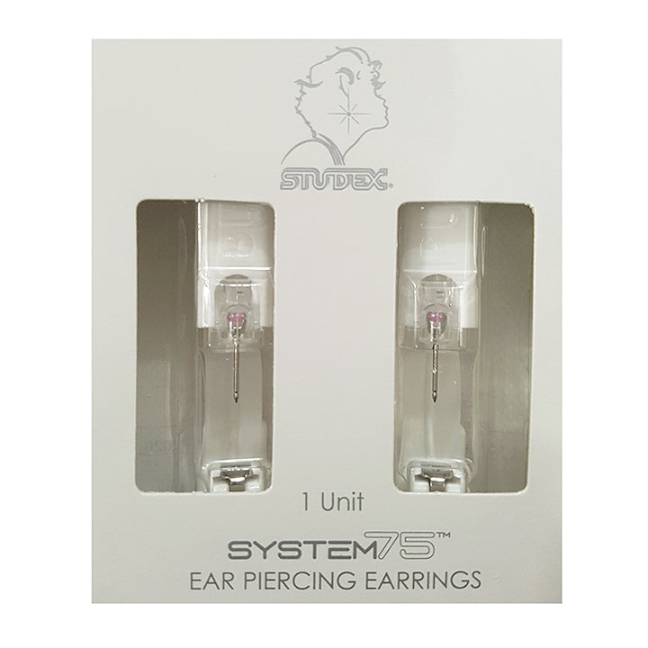 3MM Pink Cubic Zirconia Allergy-free Stainless Steel Ear Piercing Stud