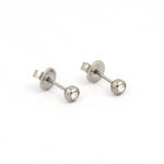 Load image into Gallery viewer, 3MM April Crystal Allergy-free Stainless Steel Ear Piercing Stud
